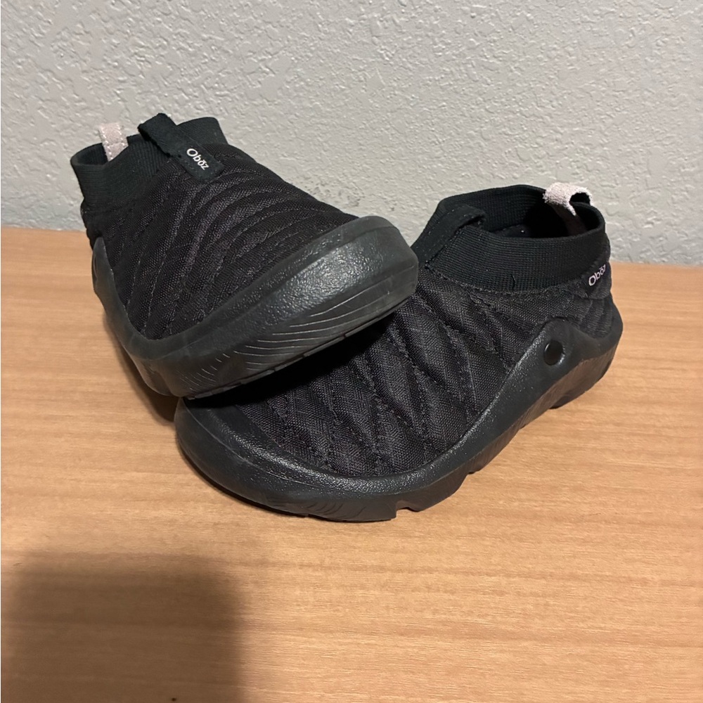 Oboz Women's Whakata Puffy Shoes Size 6 Black Insulated Slip On Comfort